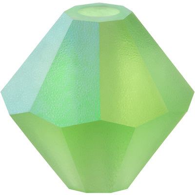 24 x 3mm bicones in Matt Peridot (Preciosa)