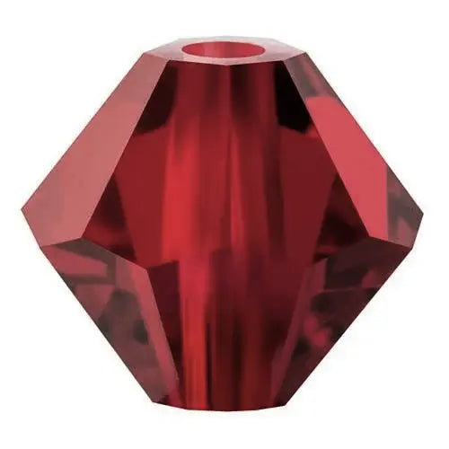 24 x 3mm bicones in Siam (Preciosa)