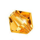 24 x 3mm bicones in Topaz (Preciosa)