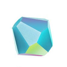 24 x 4mm bicones in Turquoise AB (Preciosa)
