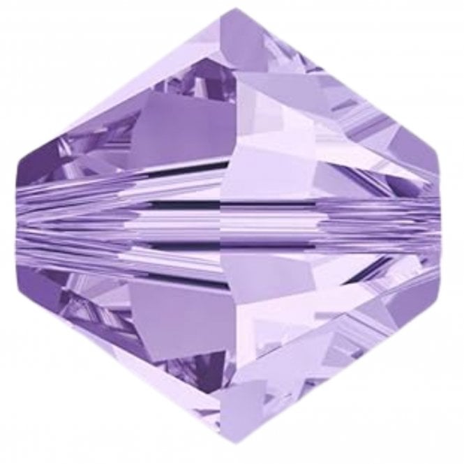 24 x 3mm bicones in Violet (Preciosa)