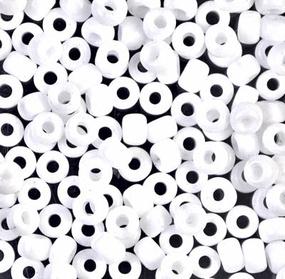 0402 - 10g Size 6/0 Miyuki seed beads in Opaque White