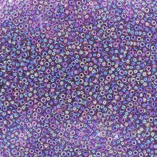 0356 - 50g Size 11/0 Miyuki seed beads in Purple lined Amethyst AB