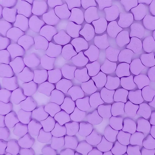 25 x Ginko beads in Bondeli Violet