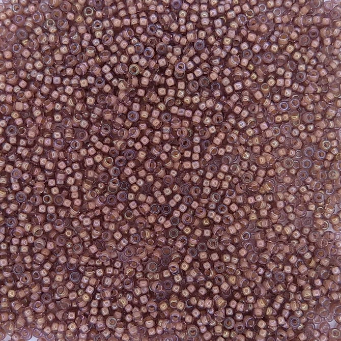 0337 - 50g Size 11/0 Miyuki seed beads in Lined Cinnamon Lustre