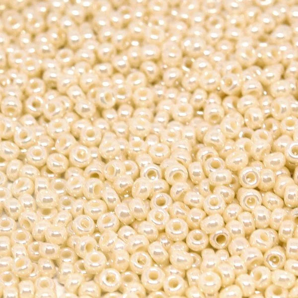 0441 - 50g Size 11/0 Miyuki seed beads in Opaque Cream Lustre