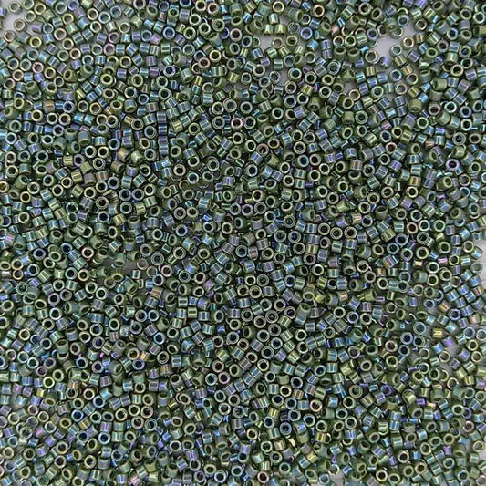 DB1575 - 5g Size 11/0 delicas in Opaque Avocado AB
