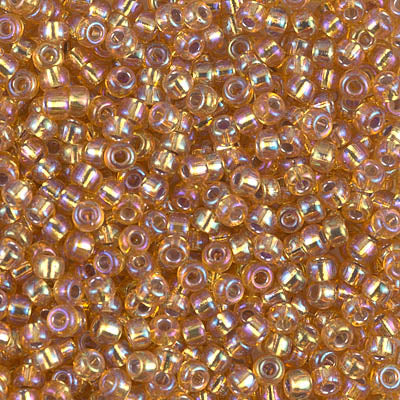 1004 - 50g Size 6/0 Miyuki seed beads in Silver lined Dark Gold AB