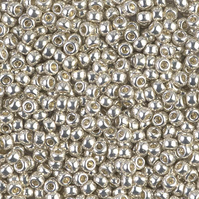 1051 - 10g Size 8/0 Miyuki seed beads in Galvanised Silver