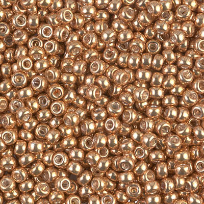 1053 - 10g Size 8/0 Miyuki seed beads in Galvanised Yellow Gold