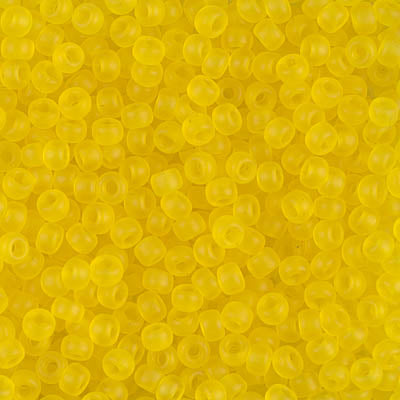 0136F - 10g Size 8/0 Miyuki seed beads in Matt Yellow