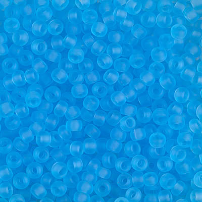 0148F - 50g Size 8/0 Miyuki seed beads in Matt Light Blue