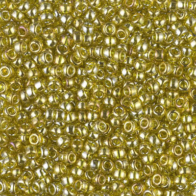 1889 - 10g Size 8/0 Miyuki seed beads in Transparent Golden Olive Lustre