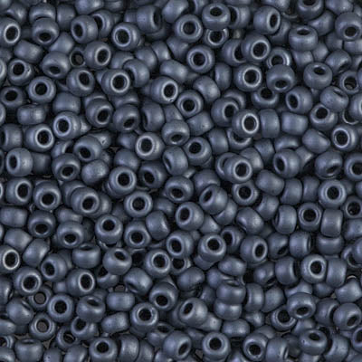 2001 - 10g Size 8/0 Miyuki seed beads in Matt Gunmetal