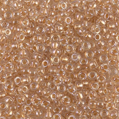 0234 - 50g Size 8/0 Miyuki seed beads in Sparkle Metallic Gold lined Crystal