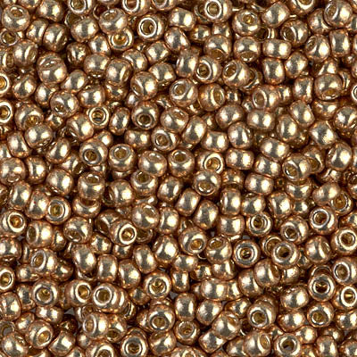 4204 - 10g Size 8/0 Miyuki seed beads in Galvanised Champagne