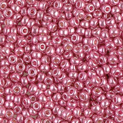 4210 - 10g Size 8/0 Miyuki seed beads in Duracoat Galvanised Hot Pink