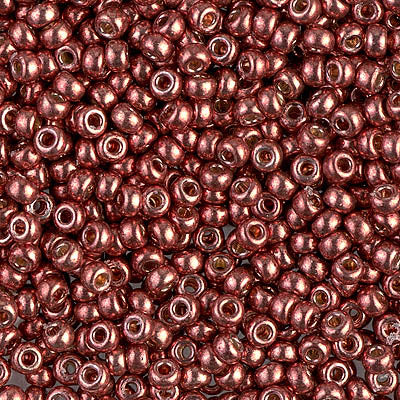 4212 - 10g Size 8/0 Miyuki seed beads in Duracoat Galvanised Dark Berry