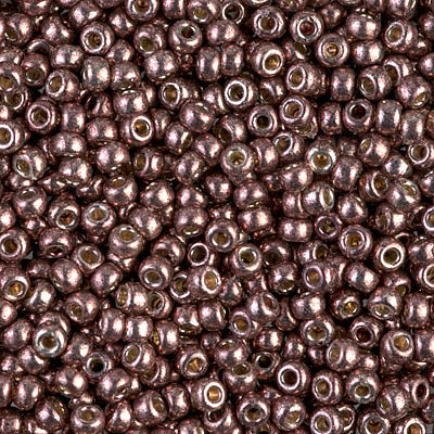 4213 - 10g Size 8/0 Miyuki seed beads in Duracoat Galvanised Dark Mauve