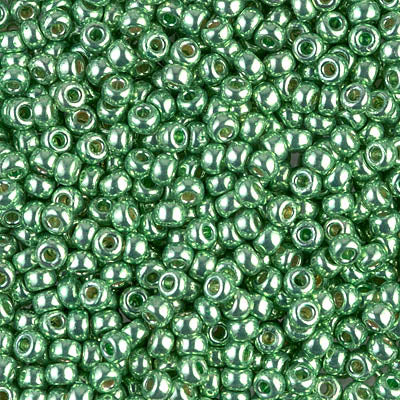 4214 - 10g Size 8/0 Miyuki seed beads in Duracoat Galvanised Dark Mint