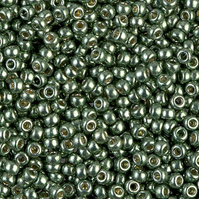 4215 - 10g Size 8/0 Miyuki seed beads in Duracoat Galvanised Sea Green