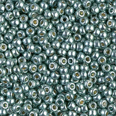 4216 - 10g Size 8/0 Miyuki seed beads in Duracoat Galvanised Dark Sea Foam