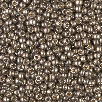 4222 - 10g Size 8/0 Miyuki seed beads in Duracoat Galvanised Pewter