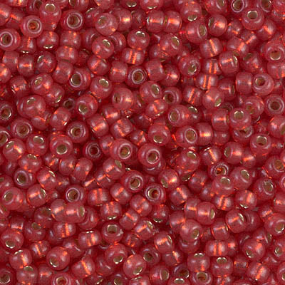 4234 - 10g Size 8/0 Miyuki seed beads in Duracoat Silver lined Watermelon