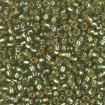 4273 - 10g Size 8/0 Miyuki seed beads in Duracoat Silver lined Willow