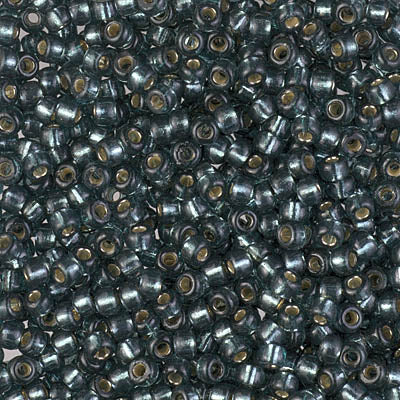 4275 - 10g Size 8/0 Miyuki seed beads in Duracoat Silver lined Light Blue Steel