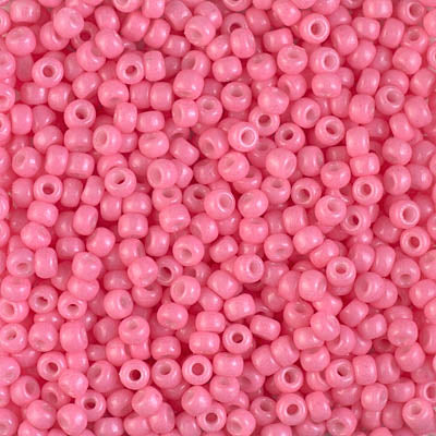4467 - 10g Size 8/0 Miyuki seed beads in Duracoat Opaque Carnation