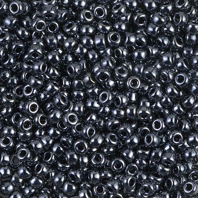 0451 - 10g Size 8/0 Miyuki seed beads in Gunmetal