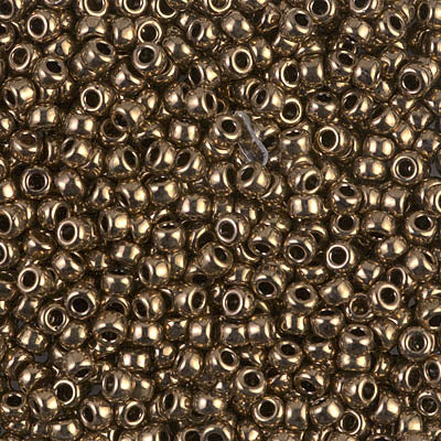 0457 - 10g Size 8/0 Miyuki seed beads in Metallic Dark Bronze