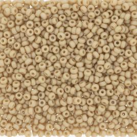 4691 - 10g Size 8/0 Miyuki seed beads in Frost Opaque Glaze Rainbow Ivory