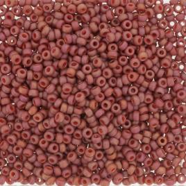 4695 - 10g Size 8/0 Miyuki seed beads in Frost Opaque Glaze Rainbow Cardinal