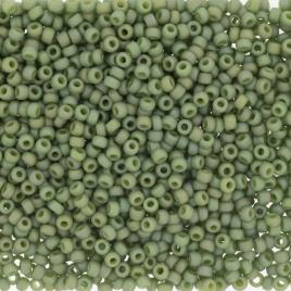 4698 - 10g Size 8/0 Miyuki seed beads in Frost Opaque Glaze Rainbow Kiwi