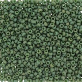 4700 - 10g Size 8/0 Miyuki seed beads in Frost Opaque Glaze Rainbow Shamrock
