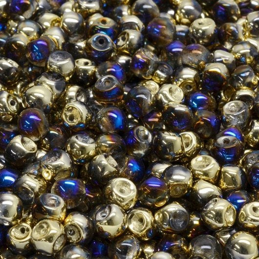 25 x 4mm Mushroom beads in California Blue