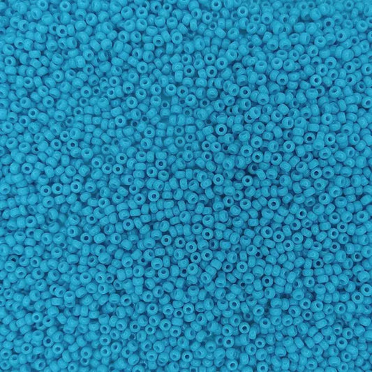 4478 - 50g Size 11/0 Miyuki seed beads in Duracoat Opaque Nile Blue