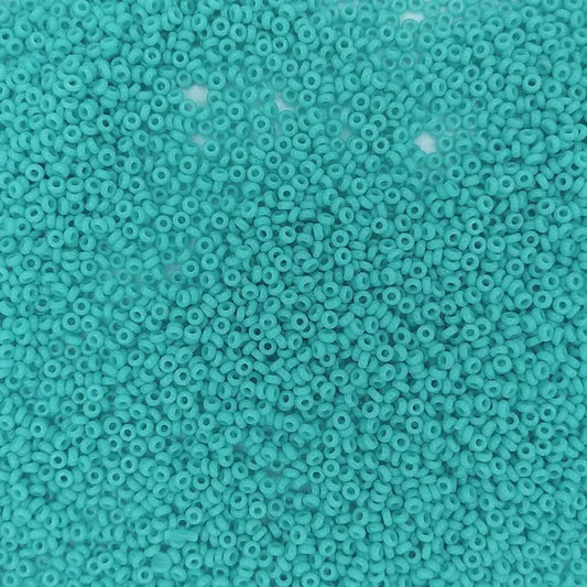 0055 - 5g Size 11/0 Toho Demi seed beads in Opaque Turquoise
