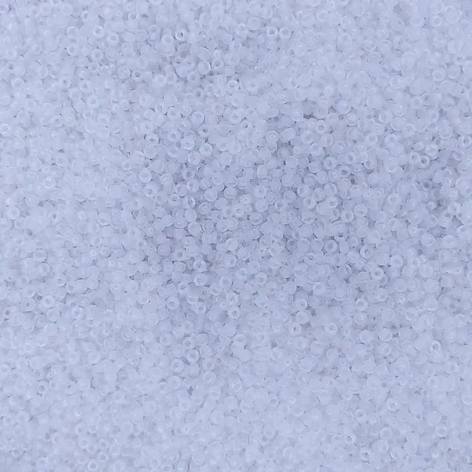 0131SFR - 10g Size 11/0 Miyuki seed beads in Semi-matt Crystal AB