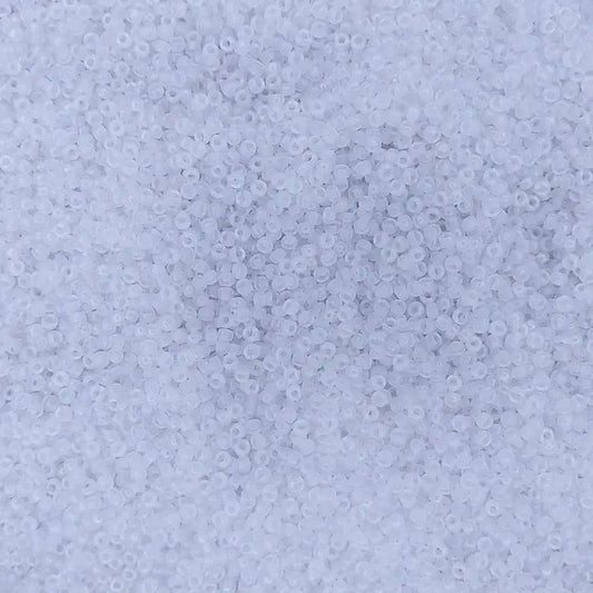 0131SFR - 10g Size 11/0 Miyuki seed beads in Semi-matt Crystal AB