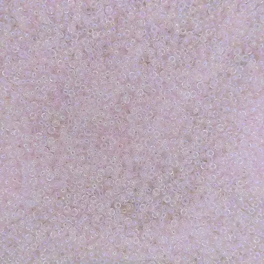 0265 - 10g Size 11/0 Miyuki seed beads in Transparent Pale Pink AB