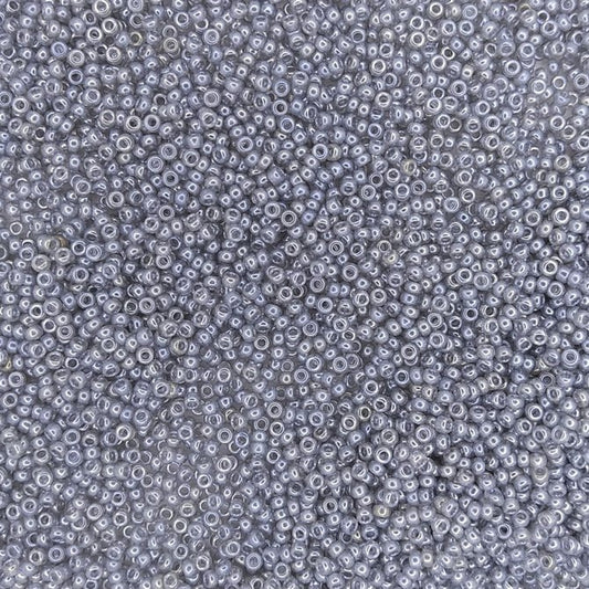 0368 - 10g Size 11/0 Miyuki seed beads in Silver Grey Lustre
