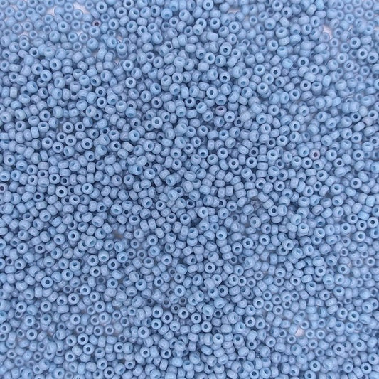 4479 - 50g Size 11/0 Miyuki seed beads in Duracoat Opaque Moody Blue