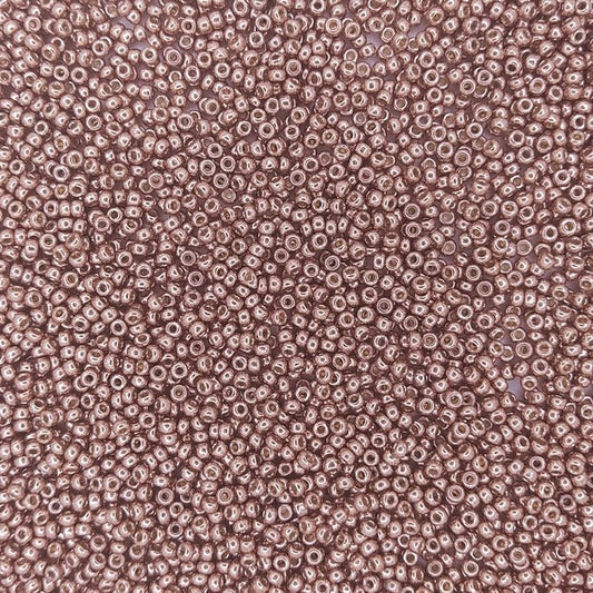 5104 - 10g Size 11/0 Miyuki seed beads in Duracoat Galvanised Light Champagne