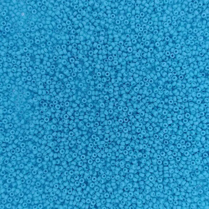 4478 - 5g Size 15/0 Miyuki seed beads in Duracoat Opaque Nile Blue