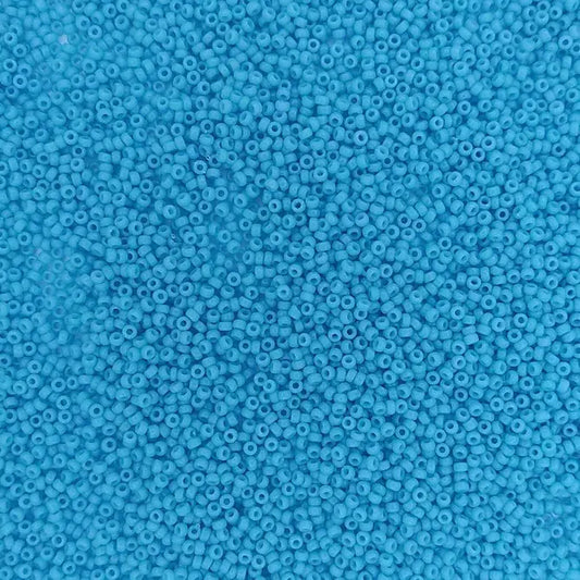 4478 - 5g Size 15/0 Miyuki seed beads in Duracoat Opaque Nile Blue