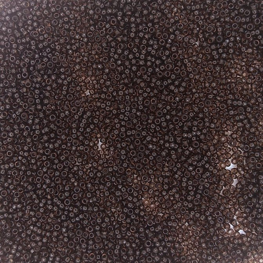 0135 - 5g Size 15/0 Miyuki seed beads in Transparent Brown