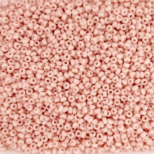 2036 - 10g Size 11/0 Miyuki seed beads in Matt Opaque Tea Rose